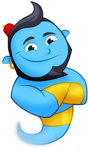 Illustration of a genie