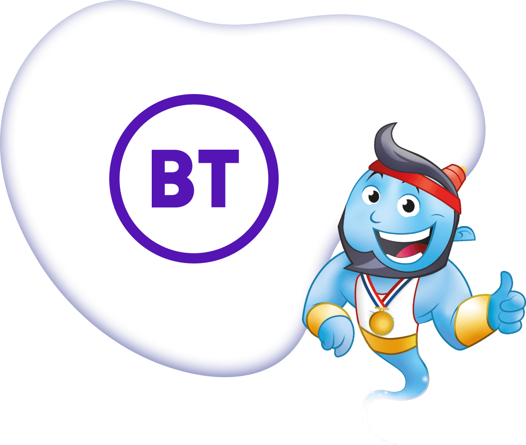 BT logo with Genie