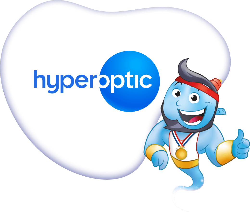 Hyperoptic logo with Genie