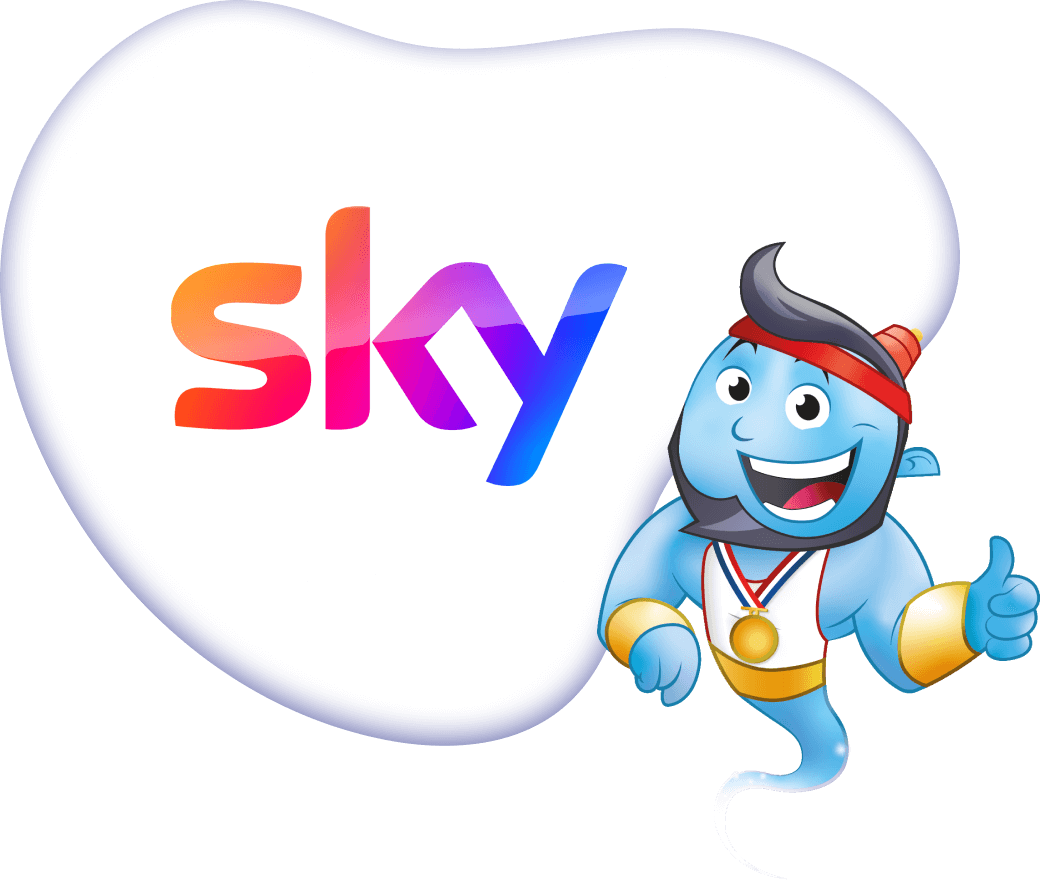 Sky logo with Genie